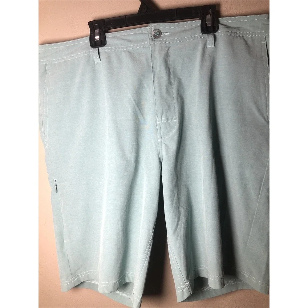Even Tide Shorts Mens Security Zip Pocket Size 36 Performance Style Sea Foam